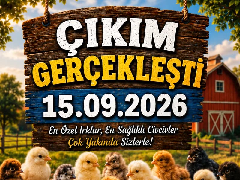 Yeni Civciv Çıkımı 15.09.2026 - Brahma Ve Wyandotte Çeşitleri